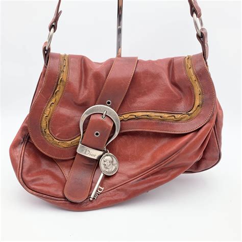 dior gaucho double saddle large tote|Christian Dior Large Gaucho Double Saddle Bag .